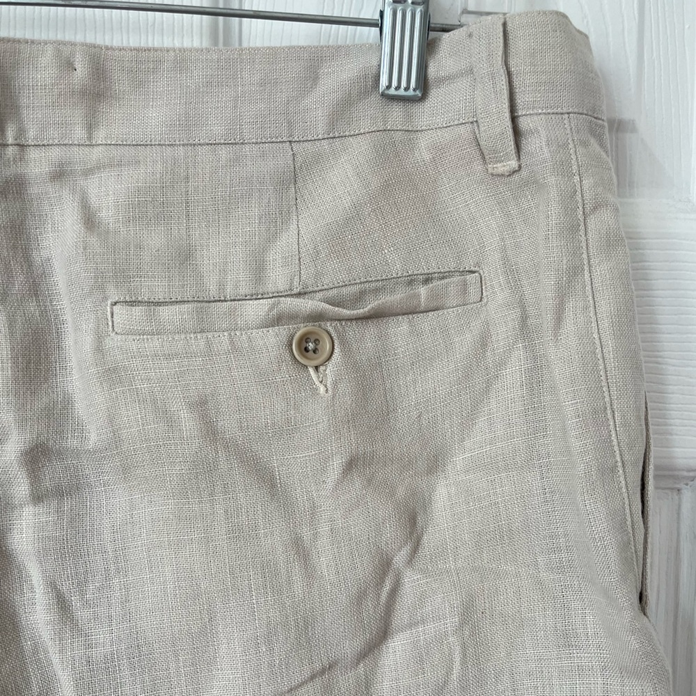 Banana Republic Mens Linen Pleated Shorts Size 36 - Picture 3 of 5